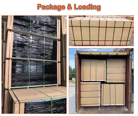 Densidade 680-830KG/M3 2-25mm 1220*2440mm Folha de melamina MDF para decoração interior