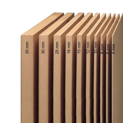 Fornecimento direto 4*8ft 6mm 9mm 12mm 15mm 18mm Raw Mdf Board com espessura 1,5-25mm