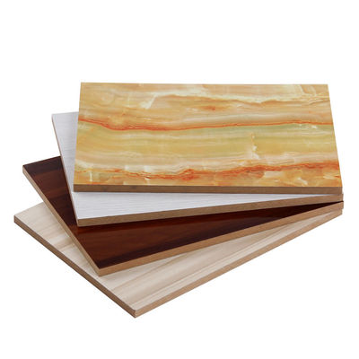 18mm Plain Mdf Panel And White Wood Grain Color Melamine Mdf Board À prova de umidade com 1